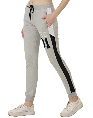 urban sloka Women Slim fit Jogger Track Pants | 100% Cotton French Terry | Stylish Casual Joggers for Yoga, Meditation & Active Gym Workouts.